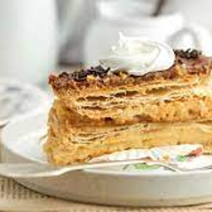 Postre milhojas un clasico